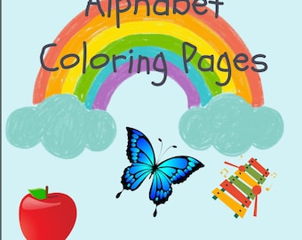 ABC Malbuch: Lernalphabet zum Ausdrucken (Digitaler Download)