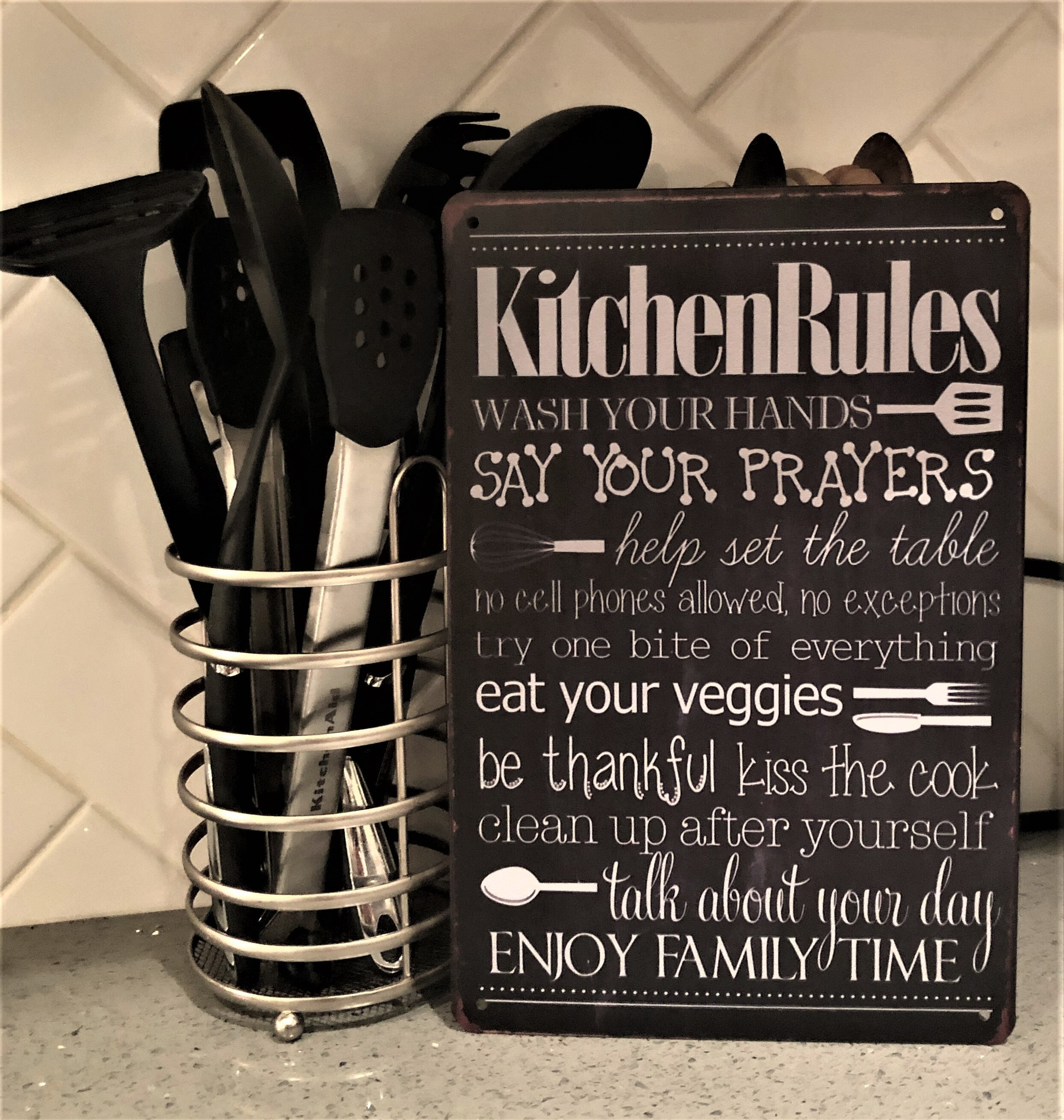Kitchen Tin Signs Vintage Retro Look