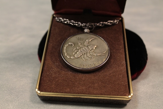 Minted Coin Scorpio Bronze Pendant