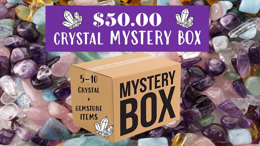 Crystal Mystery Box Crystal Gift Box Crystal and Gemstone Etsy