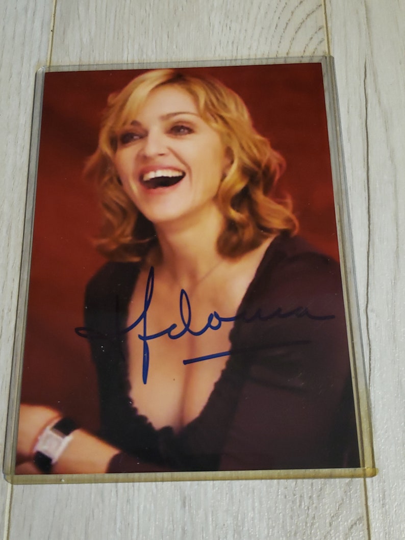 Madonna signed photo Celebrity Autograph Famous Photograph ...