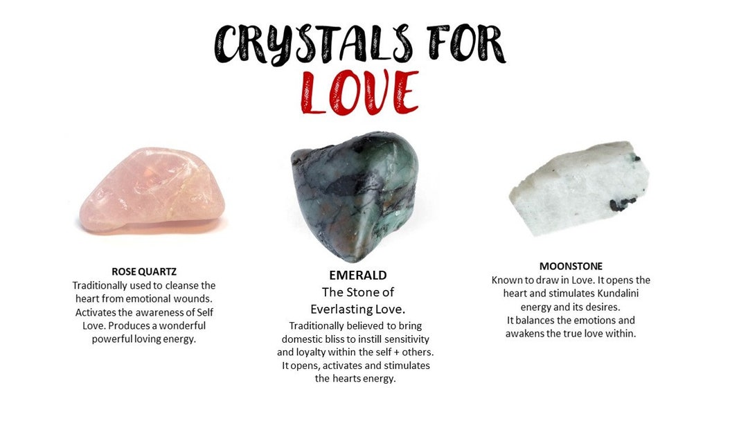 Crystals for Love Love Crystal and Gemstone Kit Love Etsy