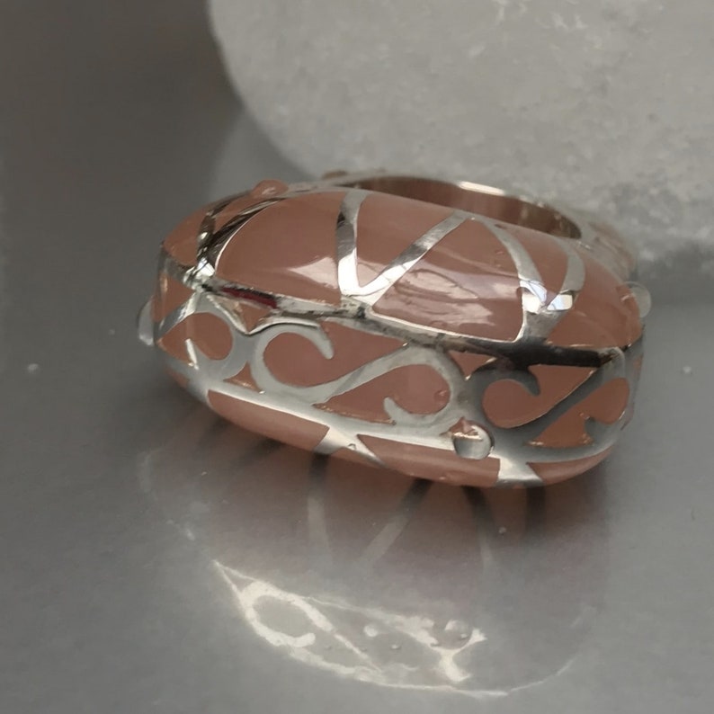 Women/'s designer ring in Silver 925 and resin