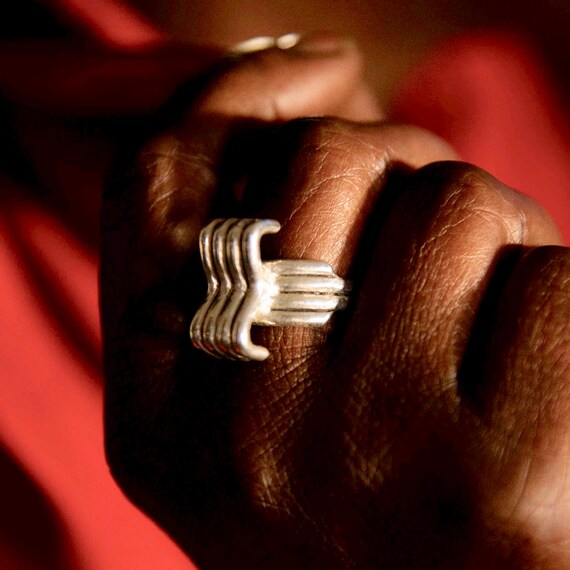 Silver TIARA Ring 925 Handmade VM ATTANASIO