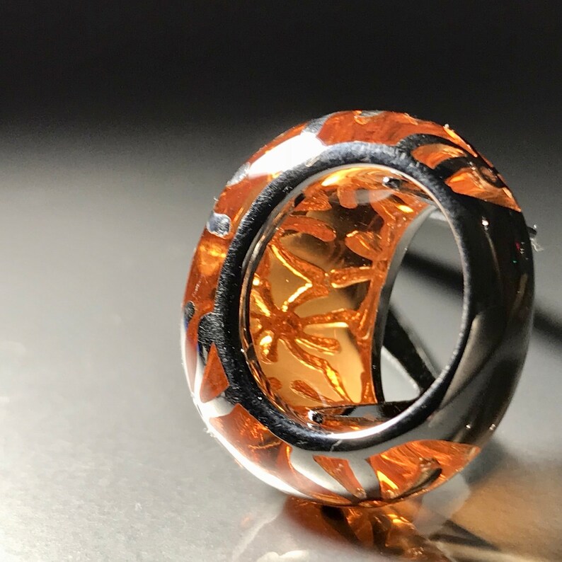 Resin ring in Silver 925 and resin