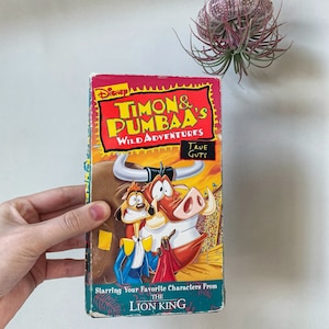 1996 Disney&#39;s Timon and Pumbaa&#39;s Wild Adventures True Guts VHS Tape