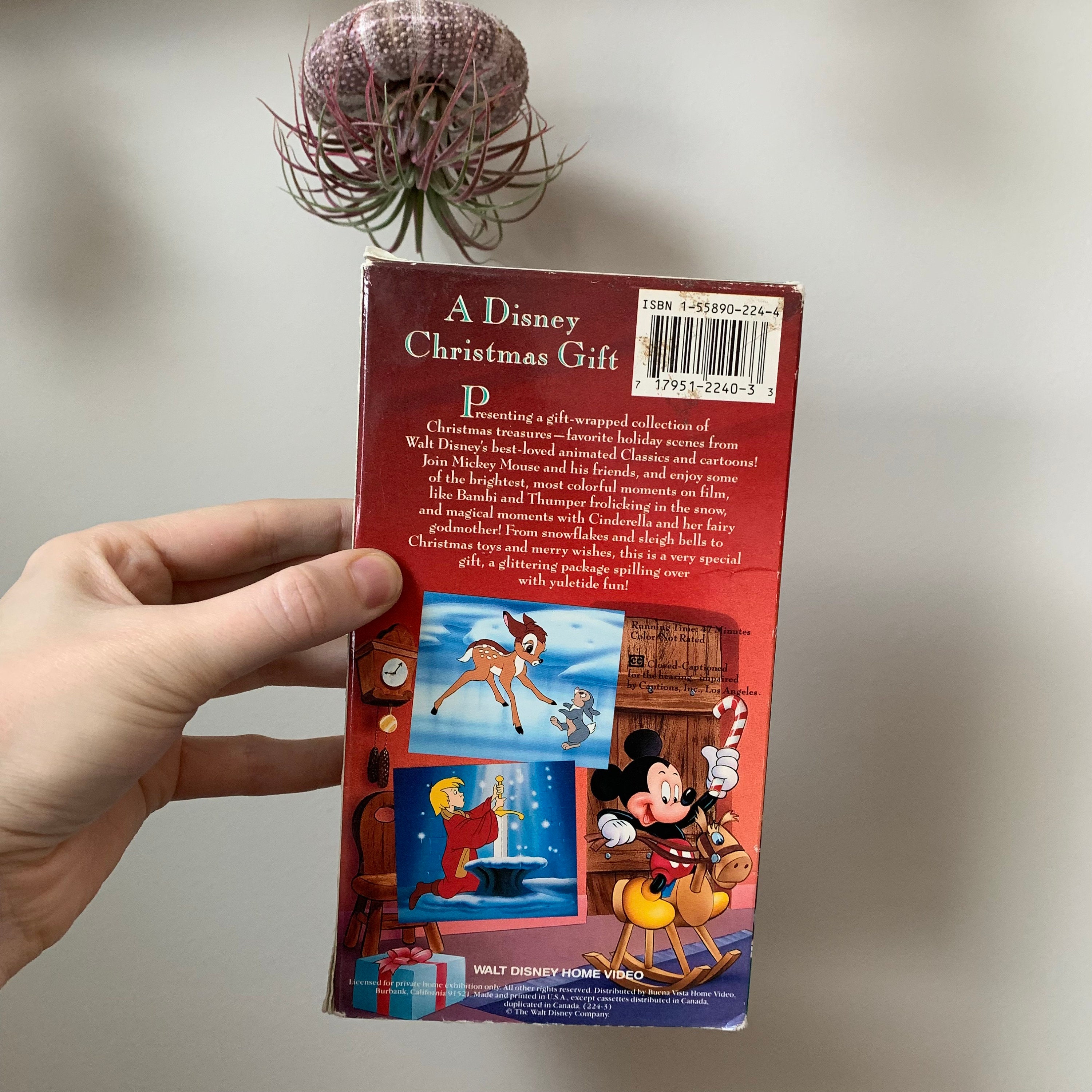 1990 A Disney Christmas Gift VHS Vintage - Etsy Canada