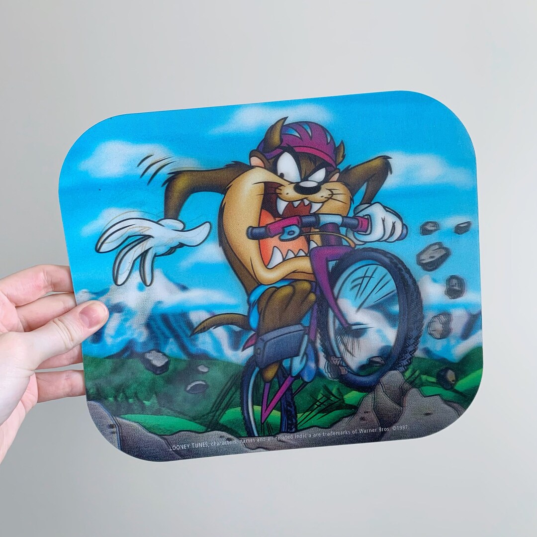1997 Looney Tunes Taz Mouse Pad Hologram Tasmanian Devil - Etsy