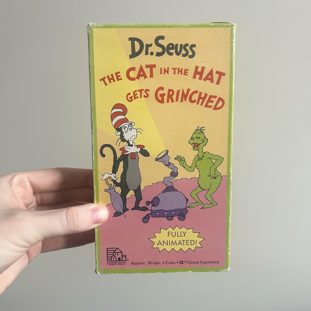 Dr. Seuss the Cat in the Hat Gets Grinched VHS 1998 Etsy