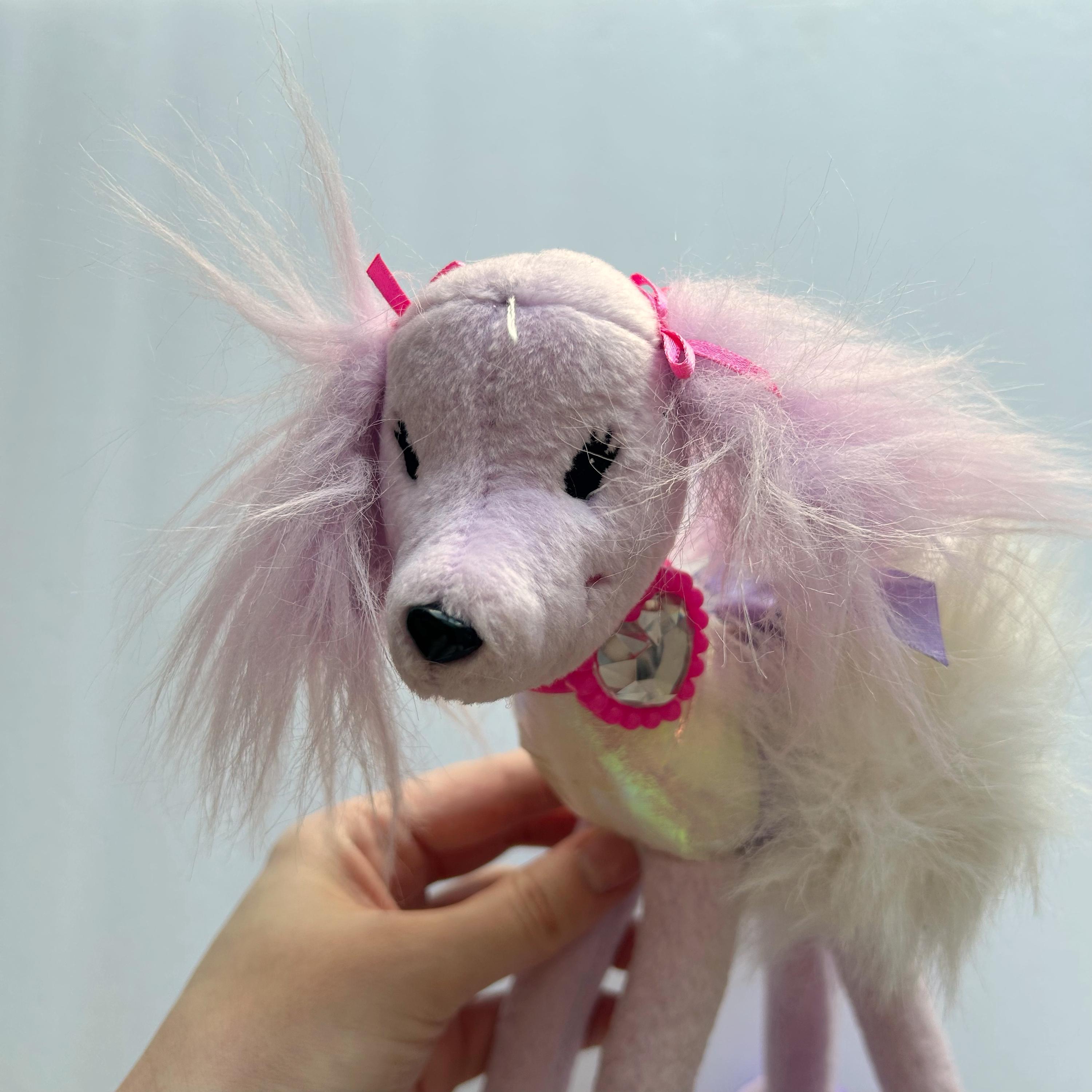 BARBIE POSE ME Pets Lot of 2 Plush Animals With Shoes As Pictured $24.00