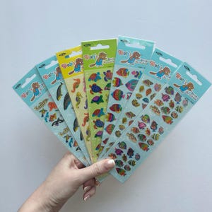 Woody&#39;s Sealed Sticker Sheets Ocean Sea Life Fish Turtles Whales