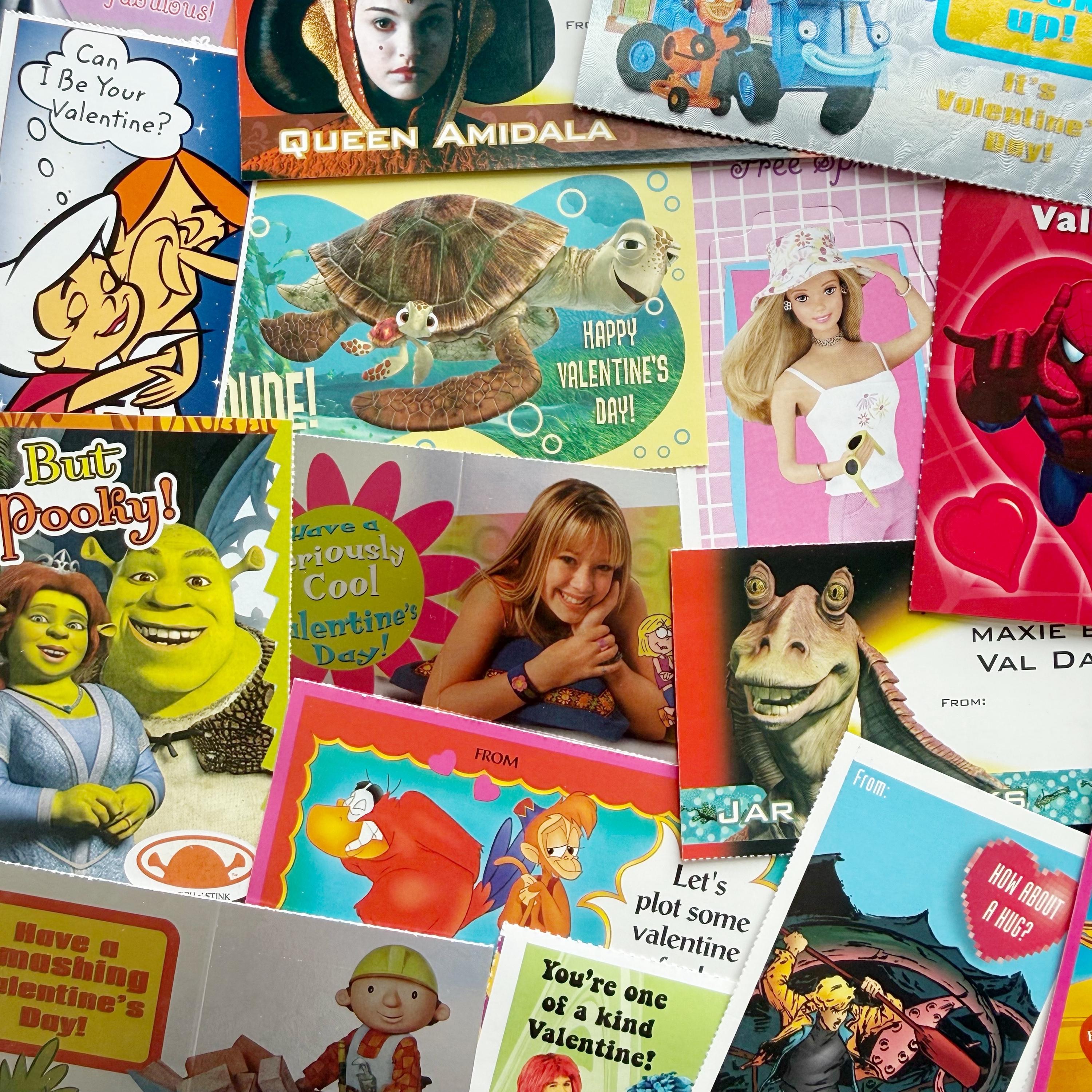 Valentine's Day Card Pack for Nostalgia Lovers Retro Birthday Gift Stocking Stuffer Y2K 90s