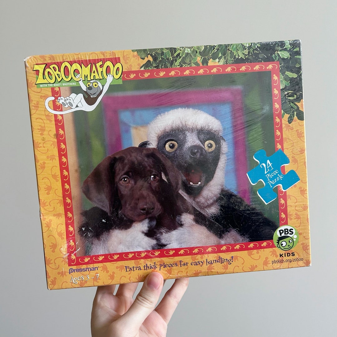 Zoboomafoo Jigsaw Puzzle 24 Piece Lemur Puppy 2000 Vintage Etsy