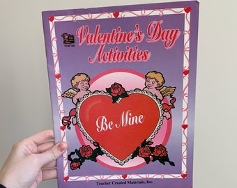 1996 Valentine's Day Activities for Teachers Book Vintage