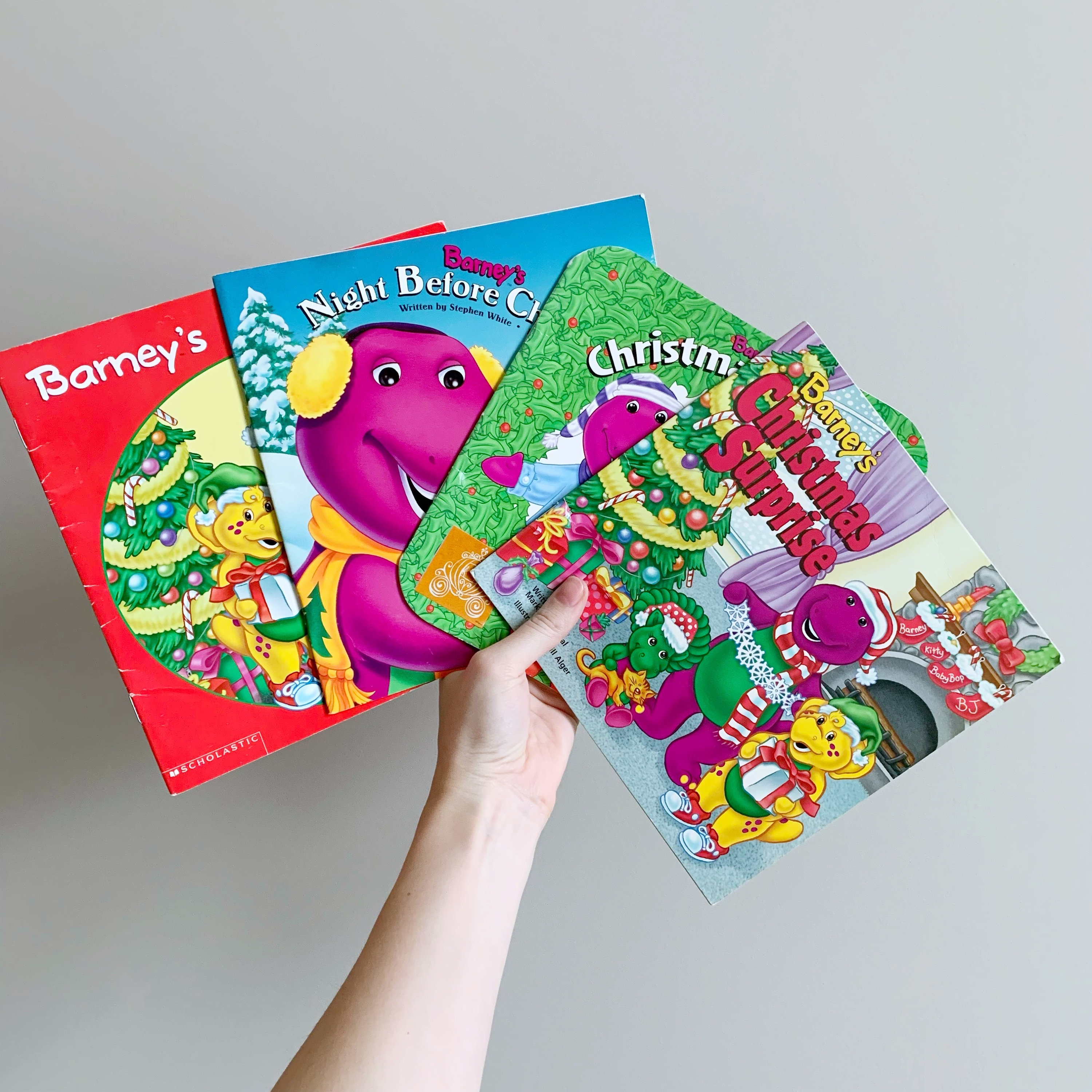 Barney Christmas Picture Books Holiday Vintage 90's - Etsy
