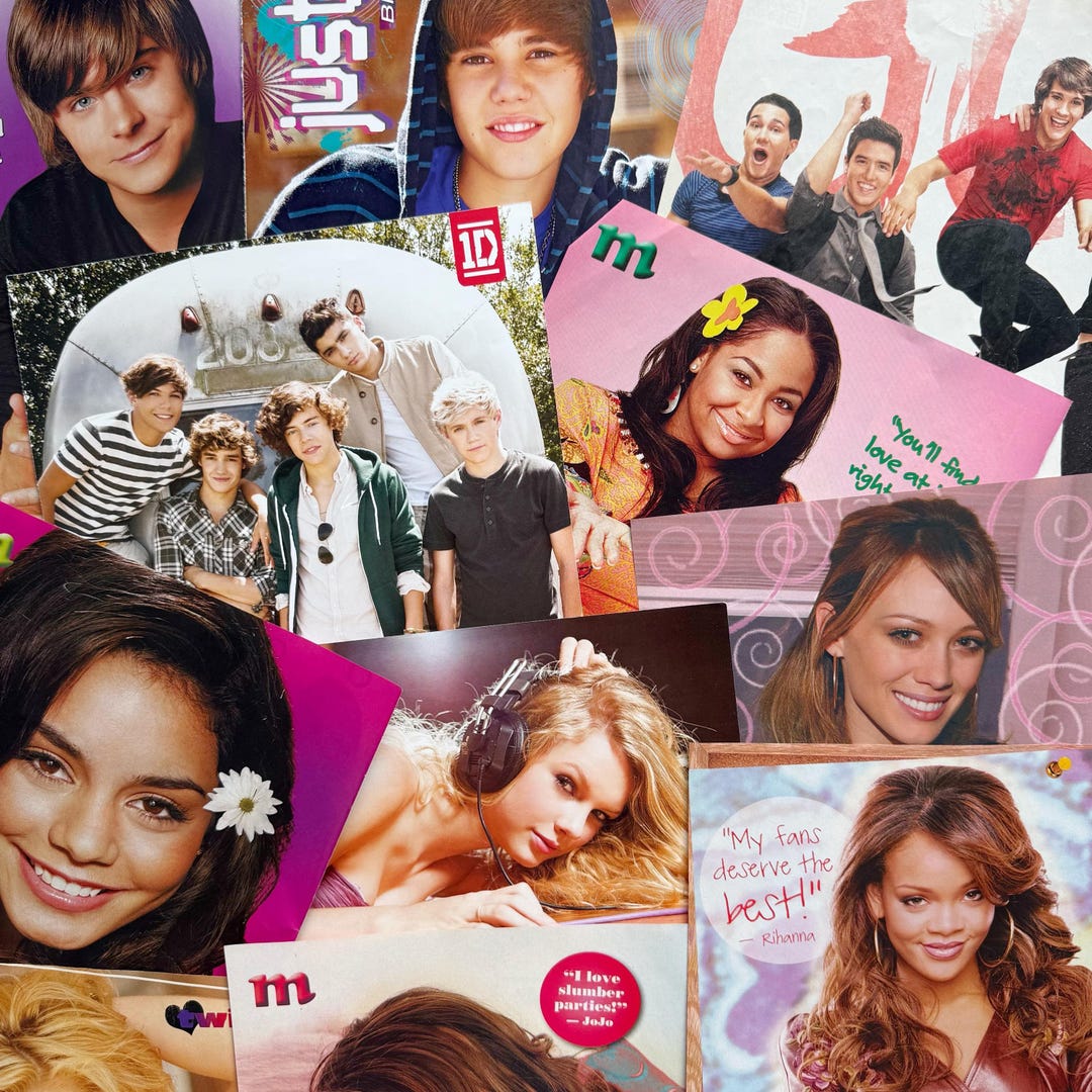 Tennbop Teen Magazine Poster Pack Y2K J-14 Bop Popstar Twist - Etsy