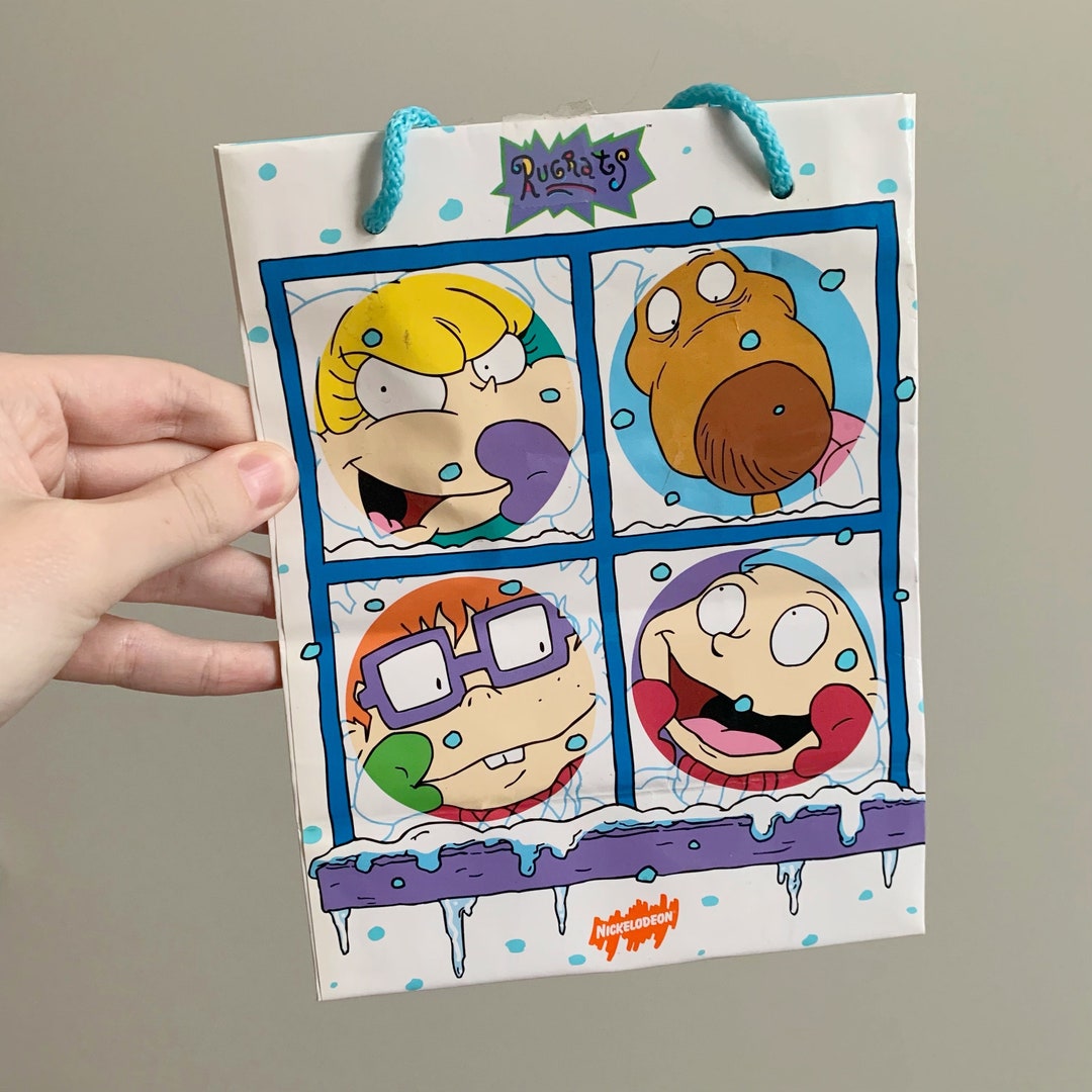 Rugrats Christmas Holiday Gift Bag 1998 Vintage Etsy