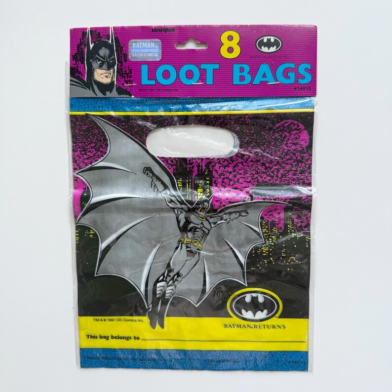 Vintage Party Loot Bags Arthur Batman Clown - Etsy