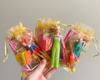 Nostalgic Barbie Mystery Goodie Bag Party Favour 90s Trading Cards