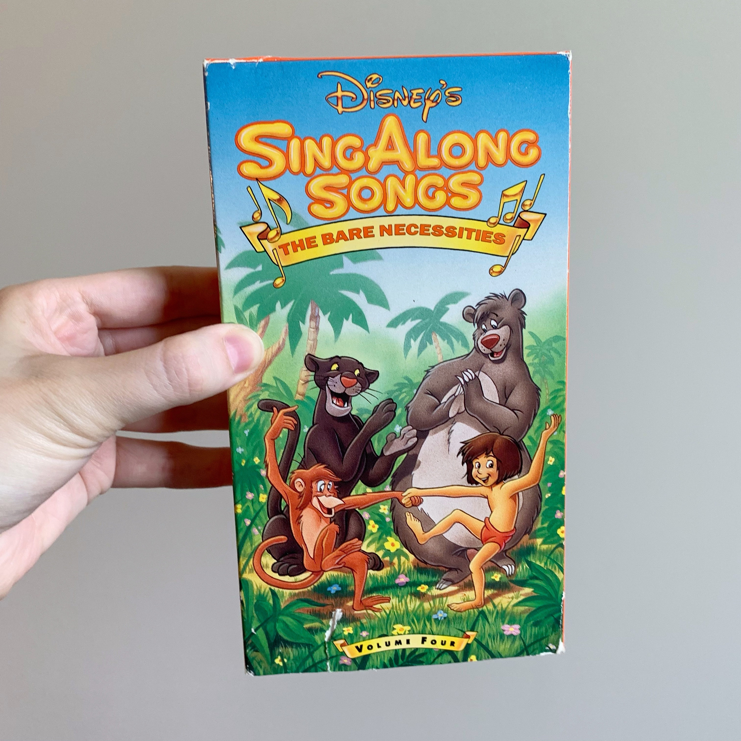 Disney's Sing Along Songs the Bare Necessities VHS Vintage Etsy UK