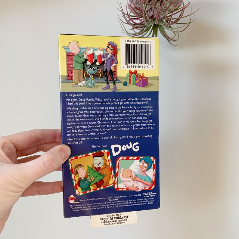 1997 Doug's Secret Christmas VHS Vintage Etsy UK