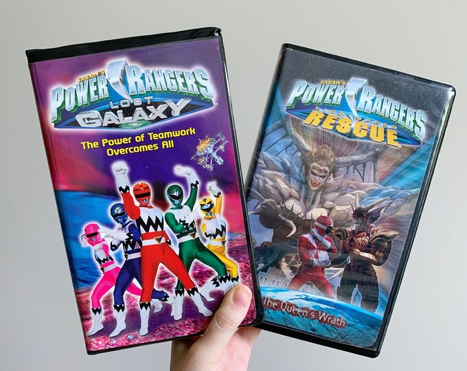 90's Power Rangers VHS Tapes Lost Galaxy Light Speed Rescue Etsy