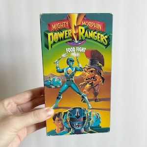 Mighty Morphin Power Rangers Food Fight VHS 1993 Vintage