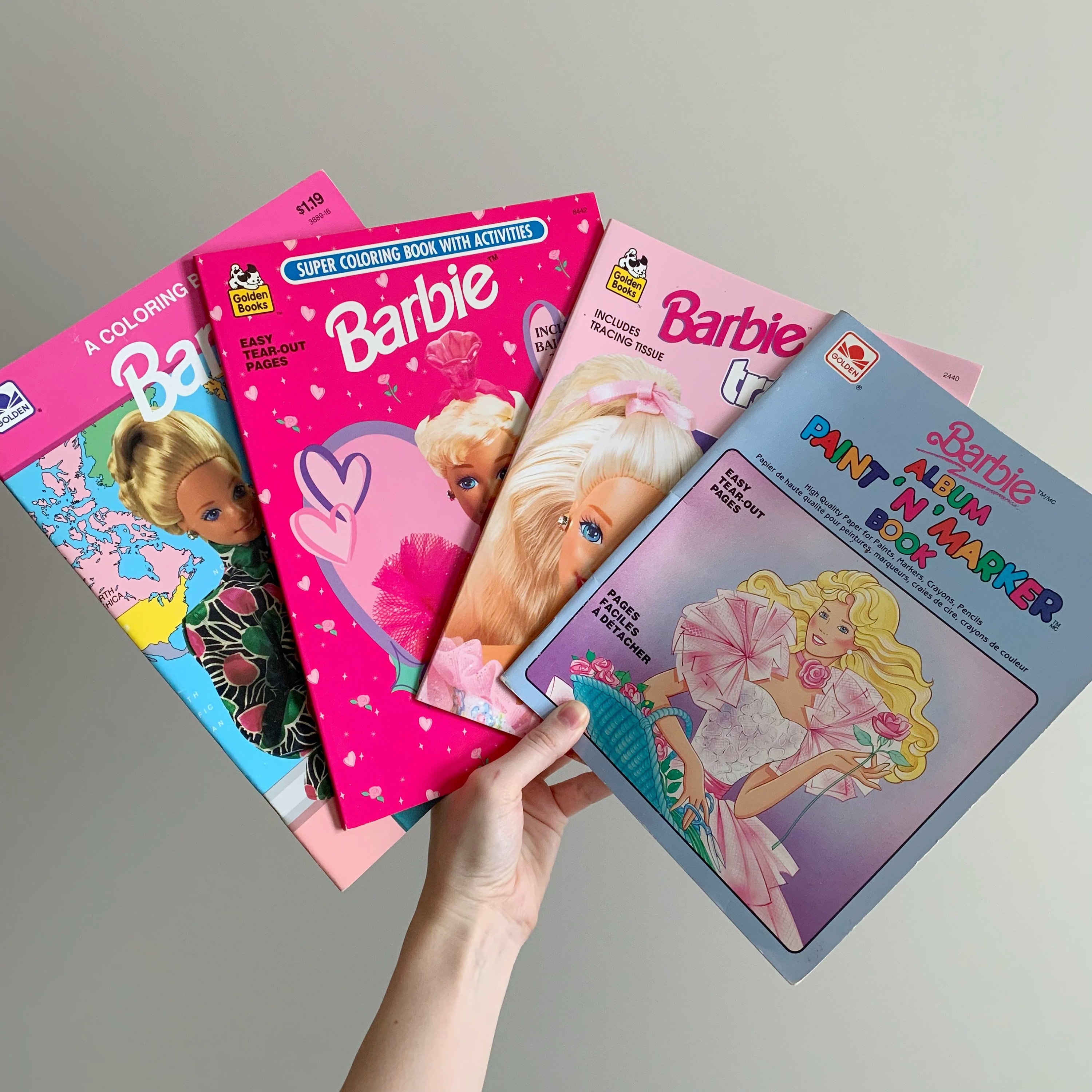 Barbie Coloring and Activity Book Super Set - 4 Books with Over 25 Stickers  Party Pack