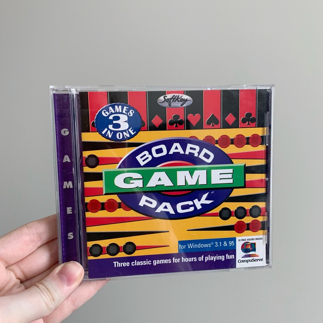1997 Board Game Pack CD ROM Board Game Vintage Etsy