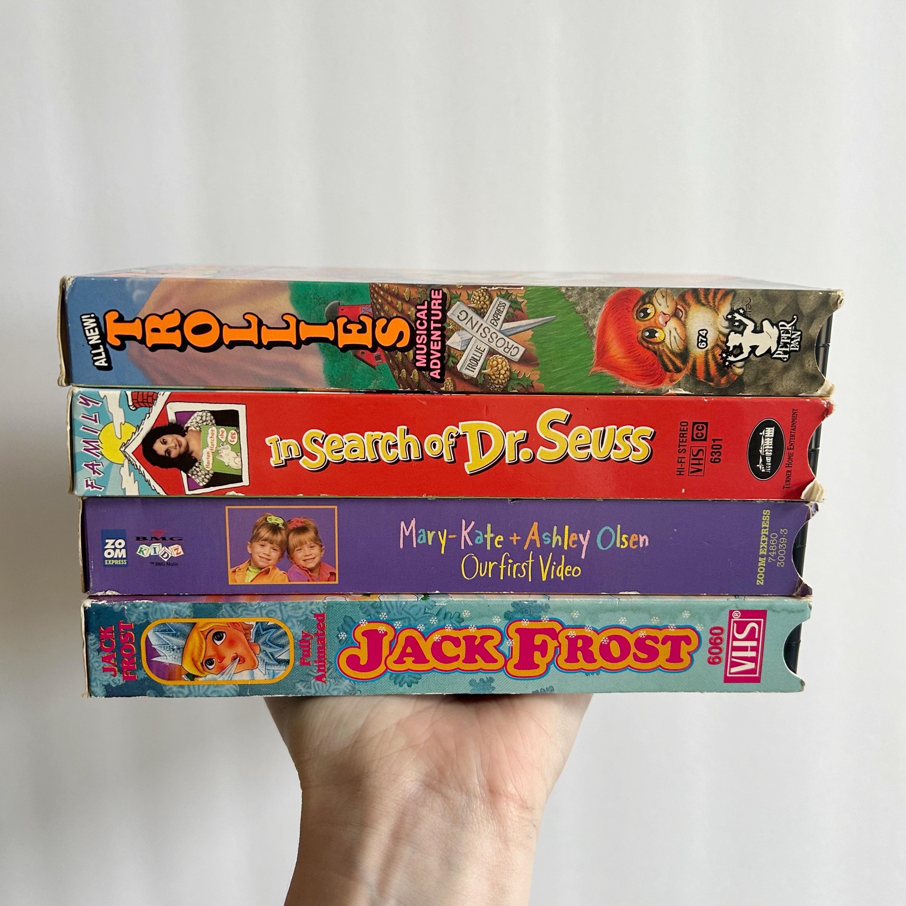 1990's VHS Tapes Trollies Mary-kate and Ashley Jack Frost Dr Seuss