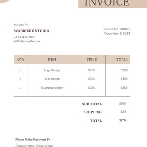 INVOICE TEMPLATE