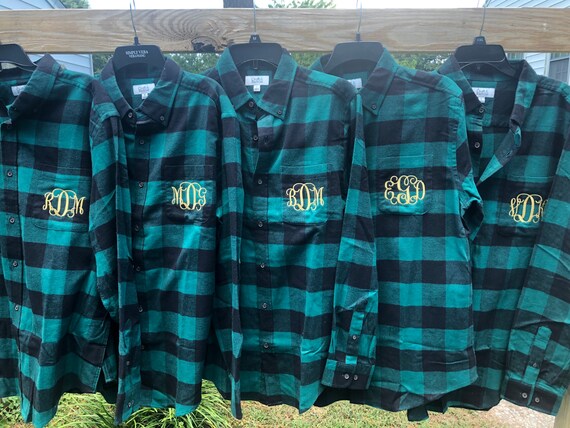 oversized flannel shirts for bridesmaids