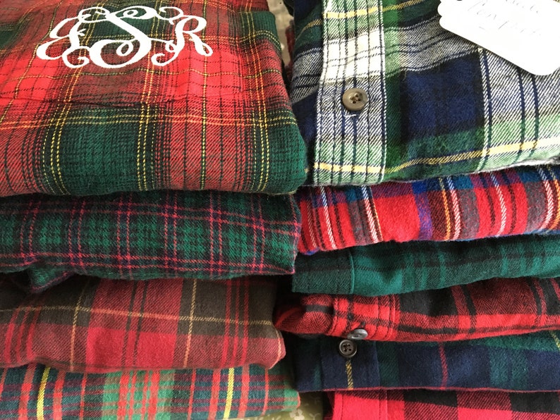 etsy bridesmaid flannels