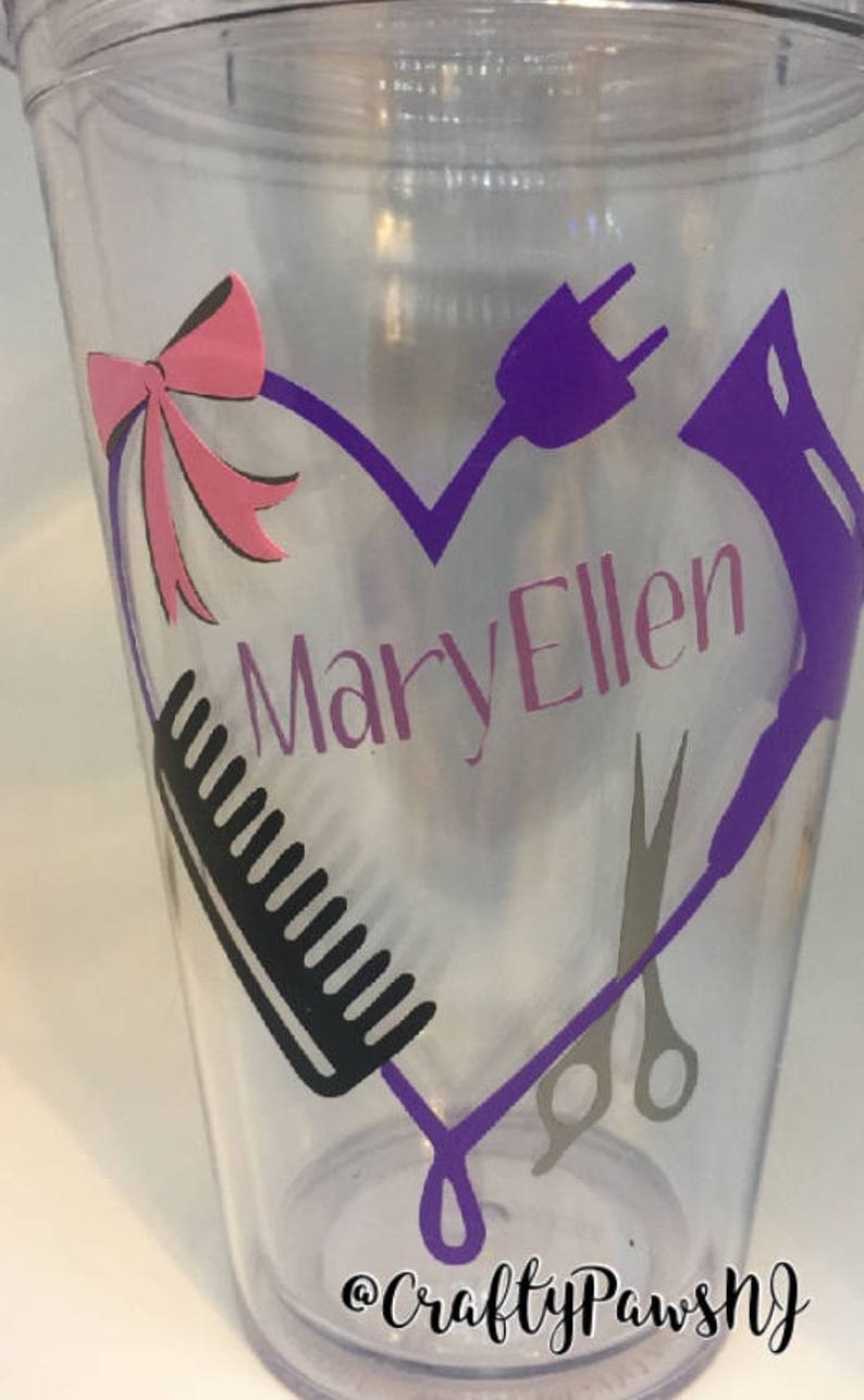Hairstylist gift hairdresser tumbler personalized hair Etsy