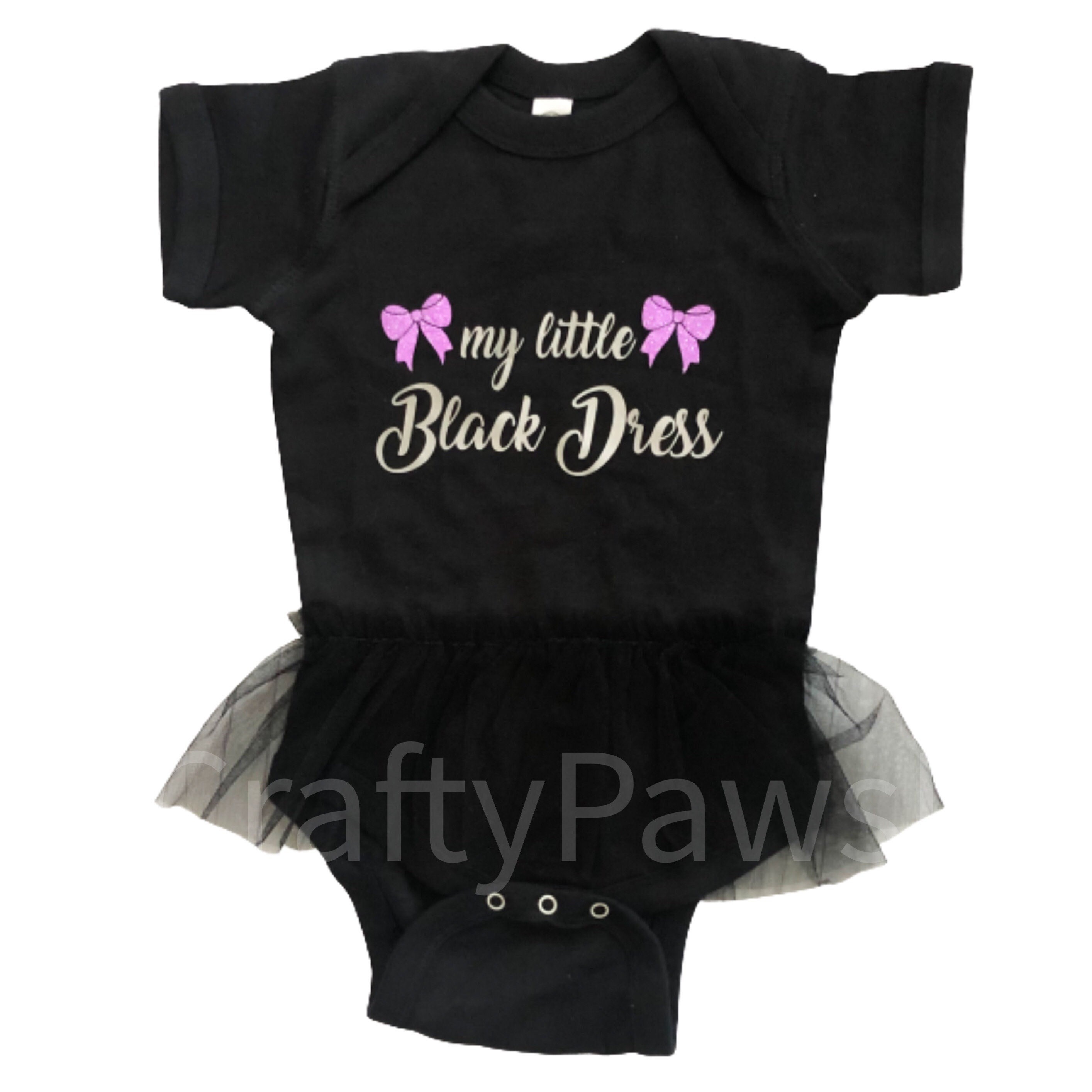little black dress onesie for baby girl