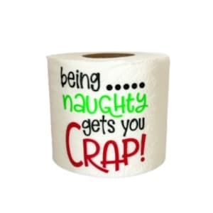 Carta igienica natalizia, Regalo bavaglio, Babbo Natale segreto, Regalo di Natale divertente, Difficile da acquistare, regalo elefante bianco, Stocking Stuffer