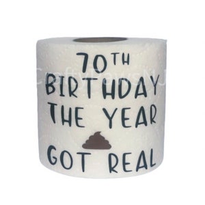 70th Birthday Milestone Funny Birthday Gag Gift