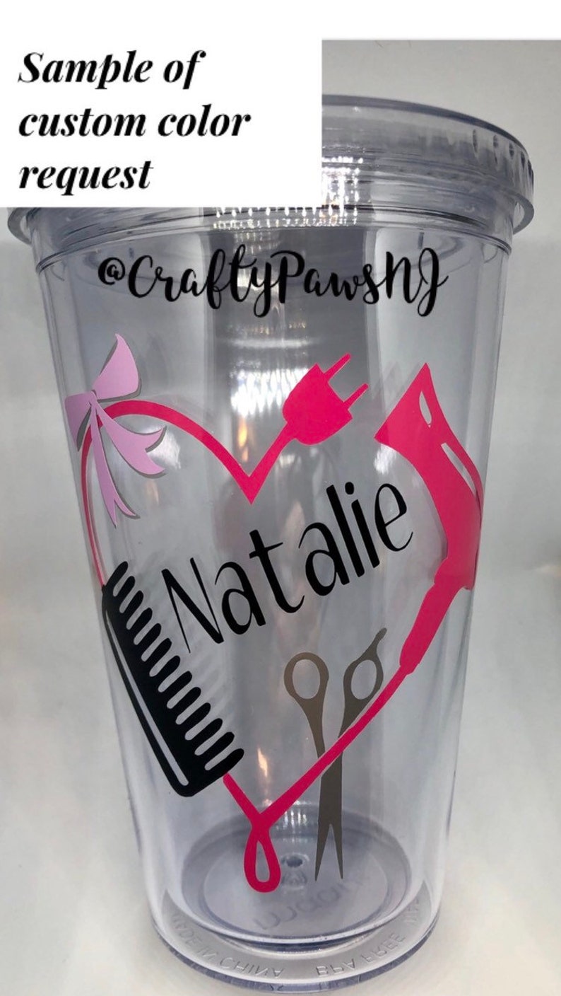 Hairstylist gift hairdresser tumbler personalized hair Etsy