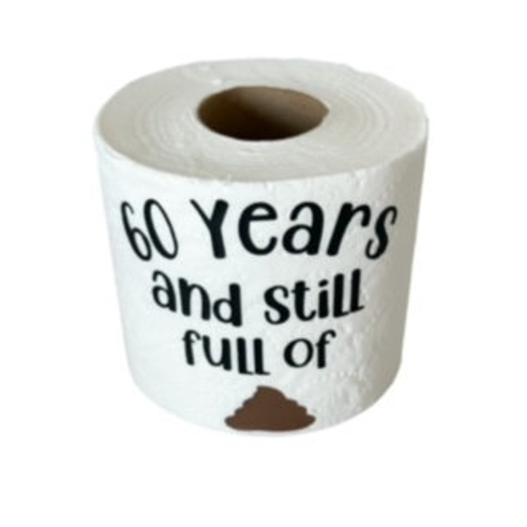 Funny Birthday Gift, Over the Hill, Gag Gift, Funny Birthday Toilet