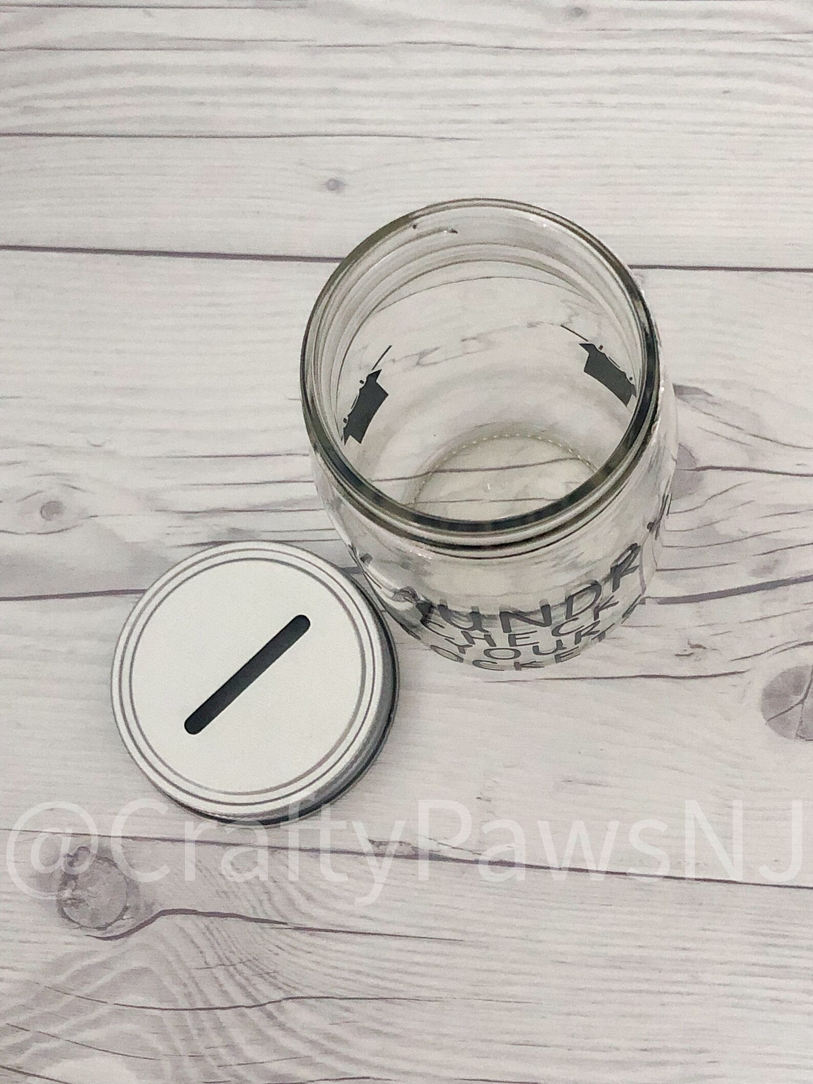 Laundry Change Piggy Bank Laundry Money Jar Mason Jar Bank Etsy