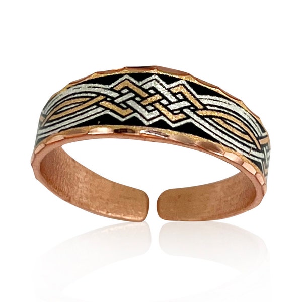 Celtic ring; knot ring; rose gold ring; adjustable ring; handmade ring; heritage ring; silver ring ; irish ring; gift for her