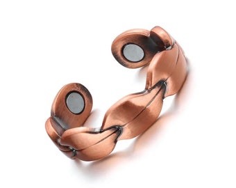 Copper rings for woman with magnets for arthritis healing therapeutic