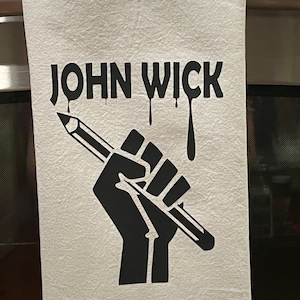 John Wick Pencil Tea Towel