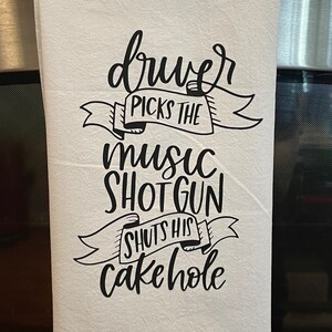 Supernatural, Driver Picks the Music Tea Towel