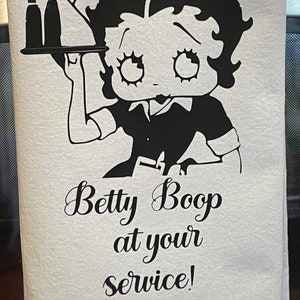 Torchon Betty Boop à votre service