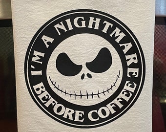 Pesadilla antes del paño de café