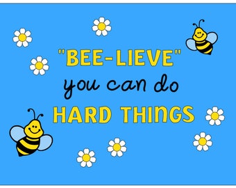 Spring Bulletin Board Kit, Bee Bulletin Board, Inspirational Bulletin Board Set, Cute Spring Bulletin Board, Teacher Bulletin Board Kit