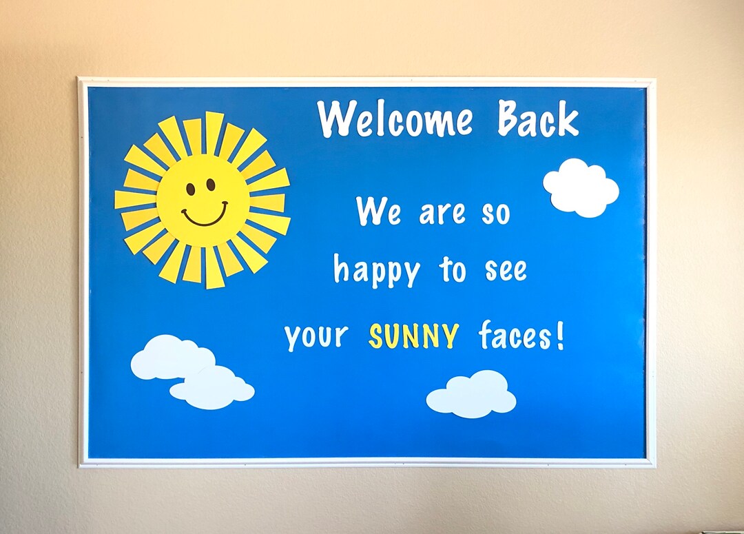 Back Bulletin Board, Ready Made Sunshine Bulletin Board Set