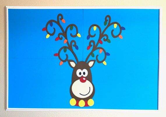 Reindeer Bulletin Board Christmas Bulletin Board Reindeer Etsy