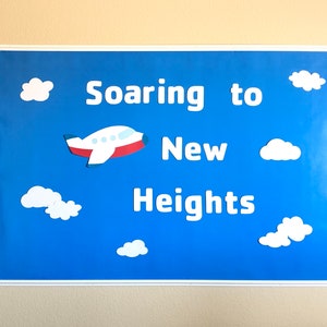Airplane Bulletin Board Classroom Bulletin Board Set School - Etsy